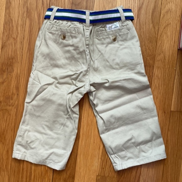 Janie and Jack Cotton Chino Pants with Belt - Picture 4 of 5